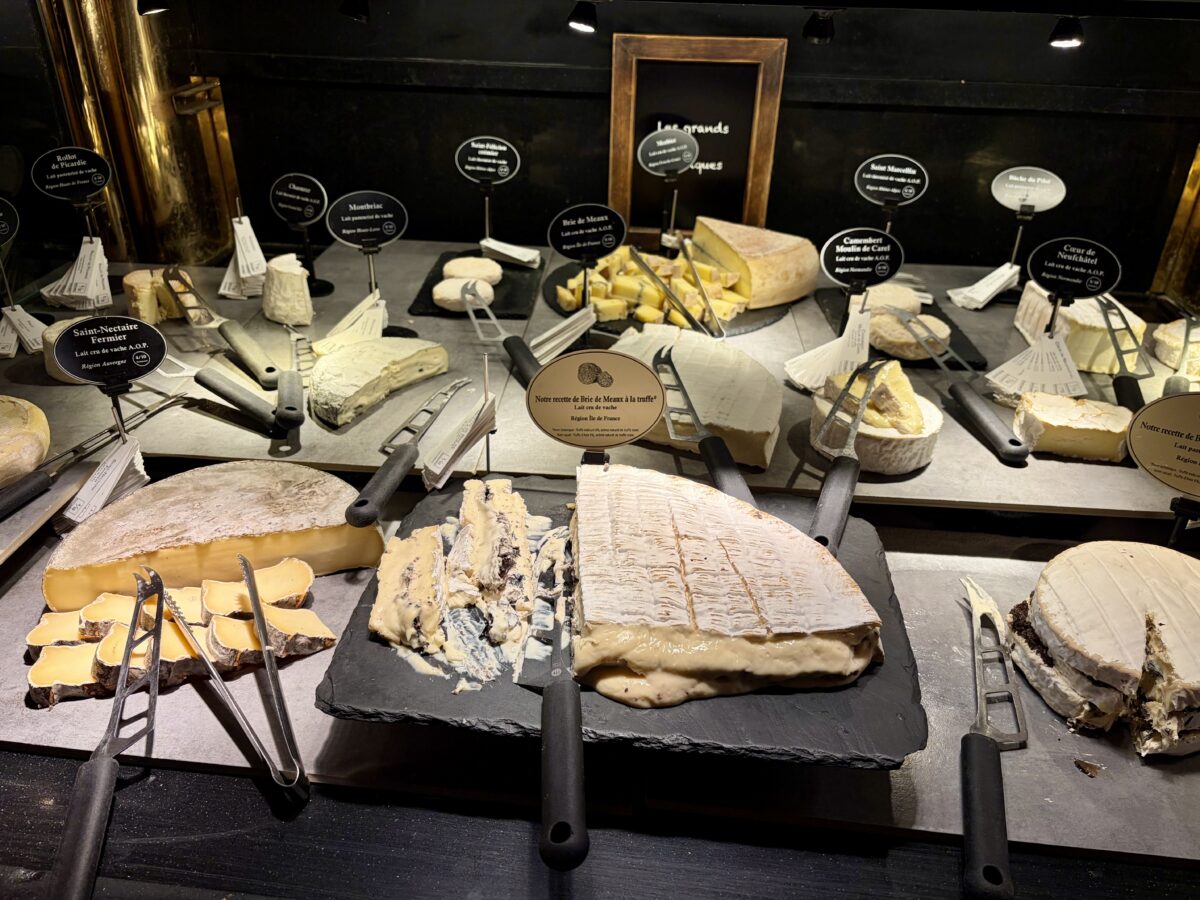Just a Few of the Cheeses at Les Grands Buffets