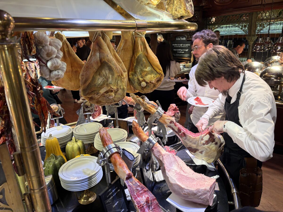 The Jamon Station at Les Grands Buffets