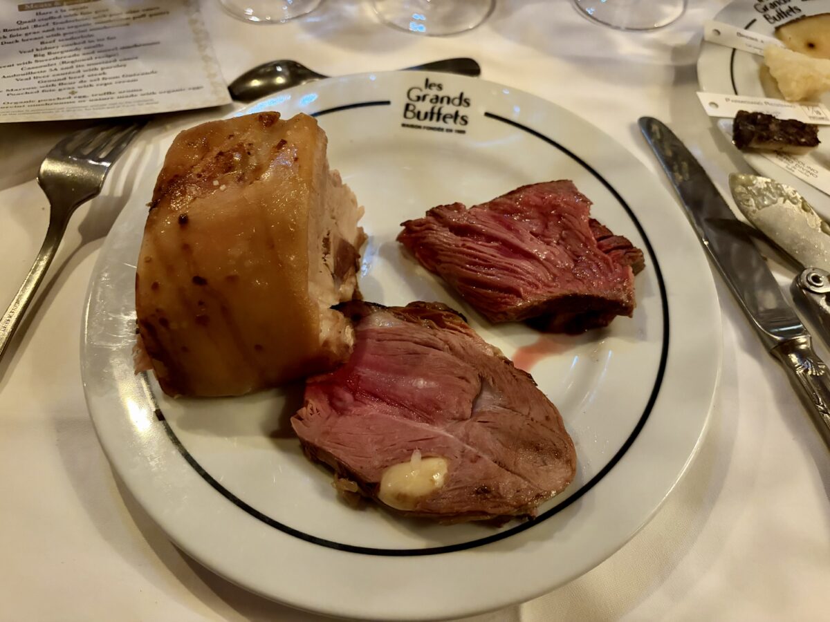 L to R: Suckling Pig, Beef, Lamb