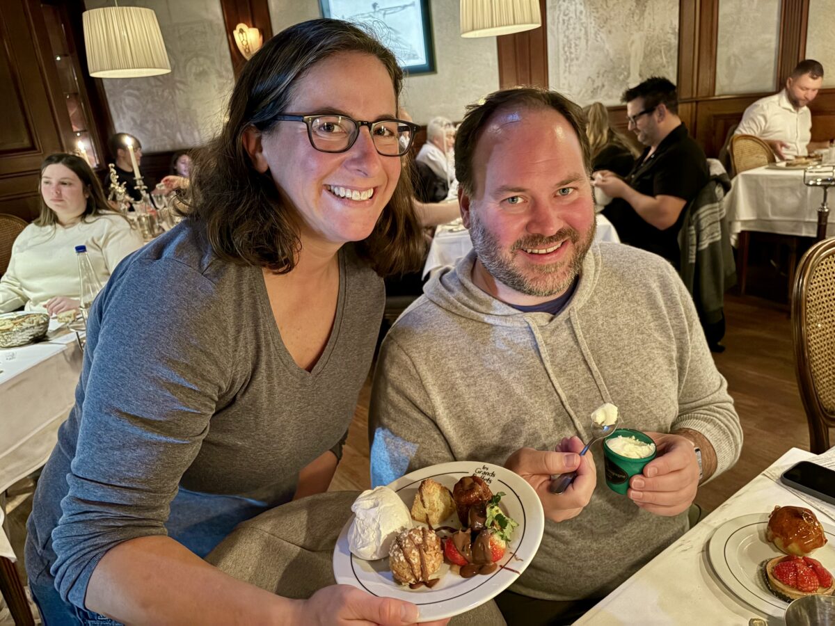 Julie and Nik with our Les Grands Buffets Desserts