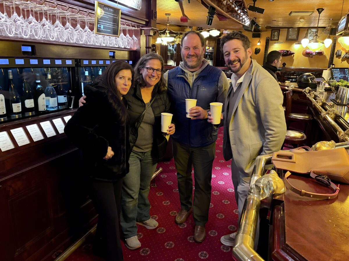 Maria, Julie, Nik and Clem Post Dinner