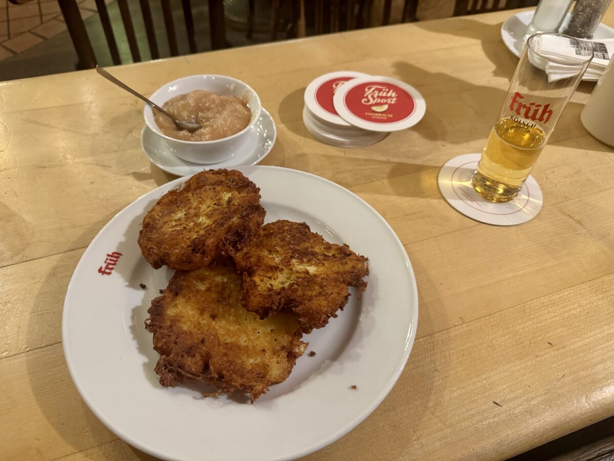 Potato Fritters with Apple Sauce