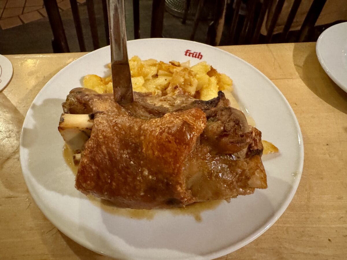Pork Knuckle at Brauhaus Früh