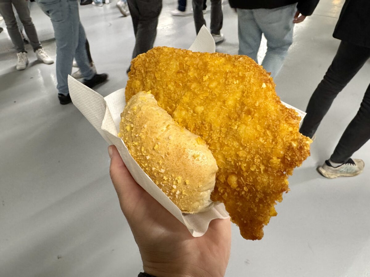 Schnitzel Sandwich at the Dortmund Game