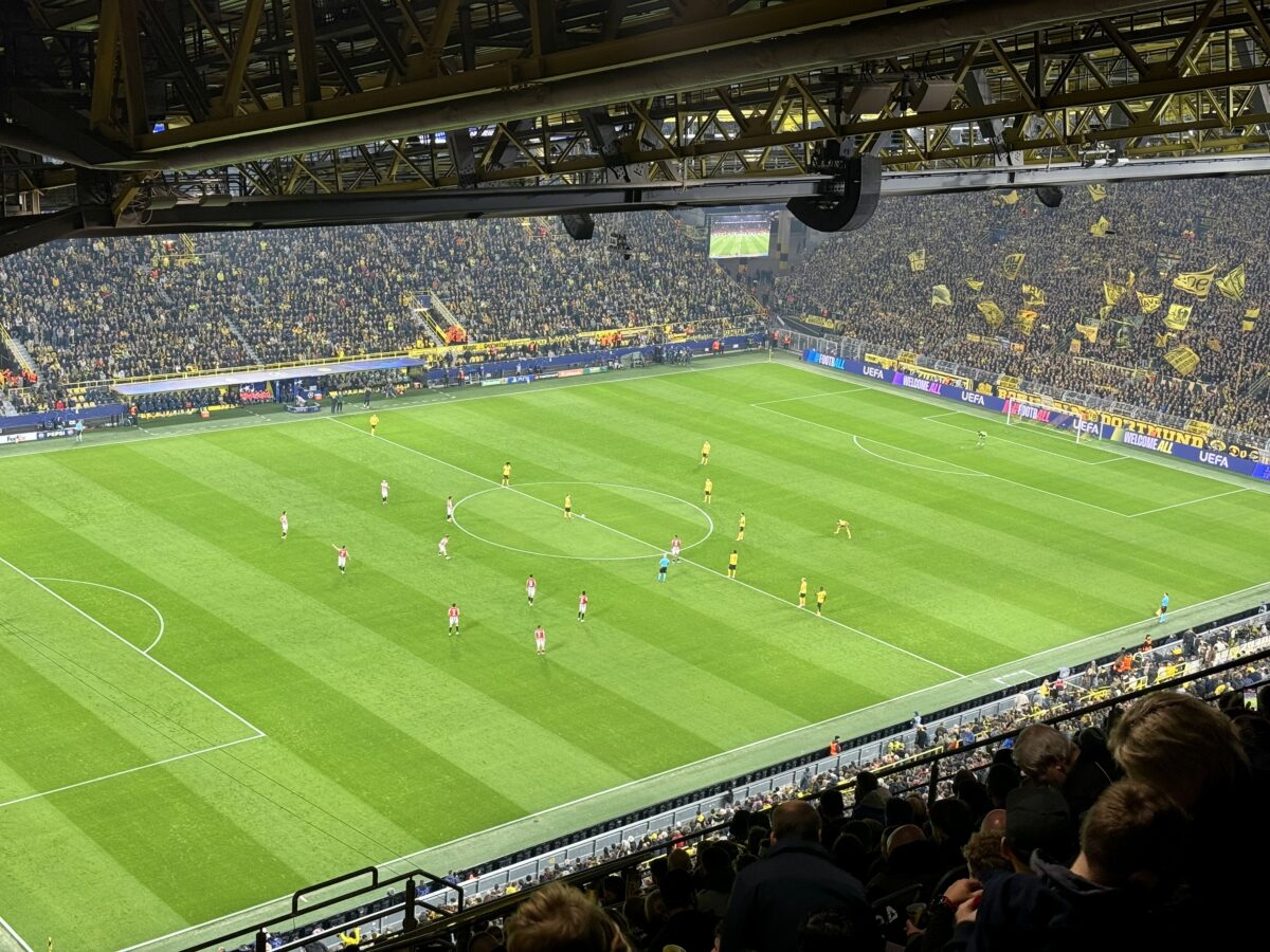 View From our Seats for Opening Kick