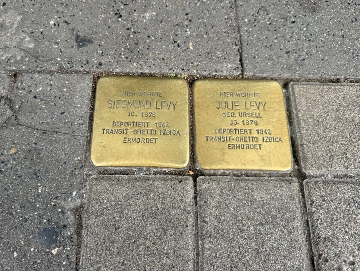 Stolperstein in Düsseldorf at Friedrich-Ebert-Strasse 12