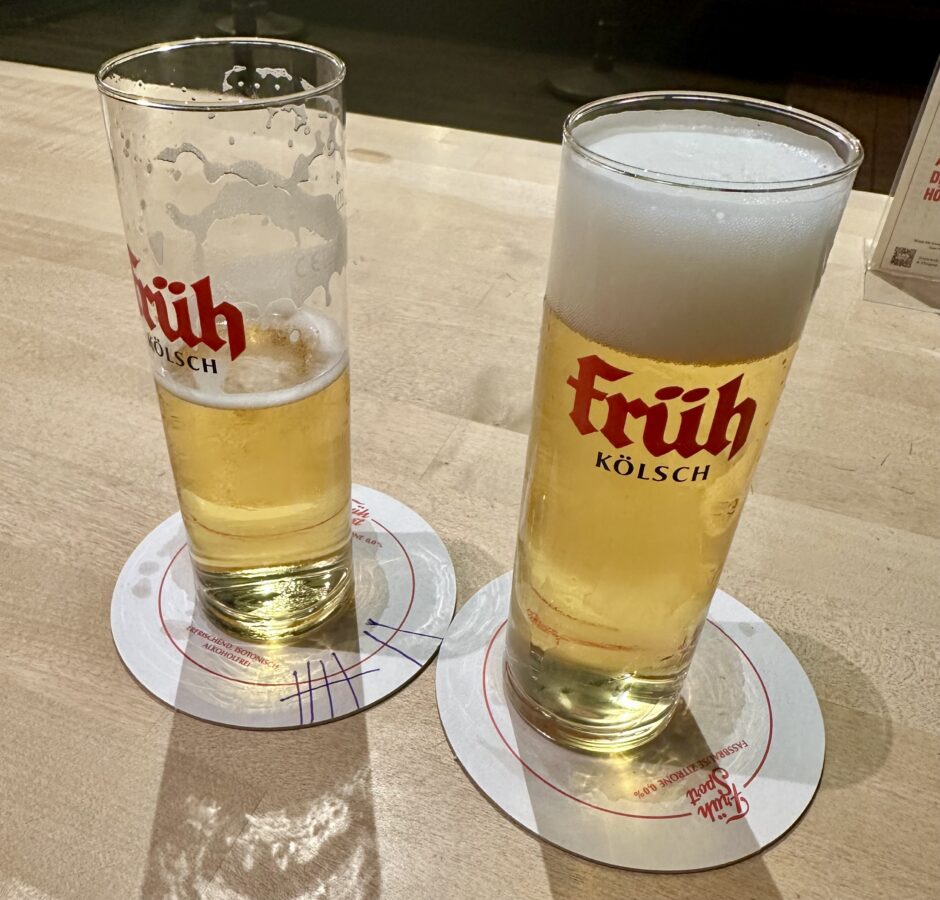 Kölsch at Brauhaus Früh with our Drink Tally
