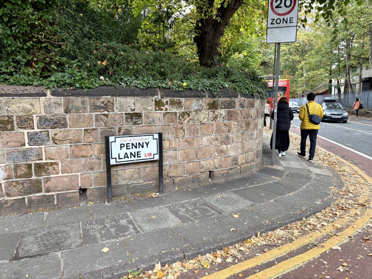 Penny Lane in Liverpool