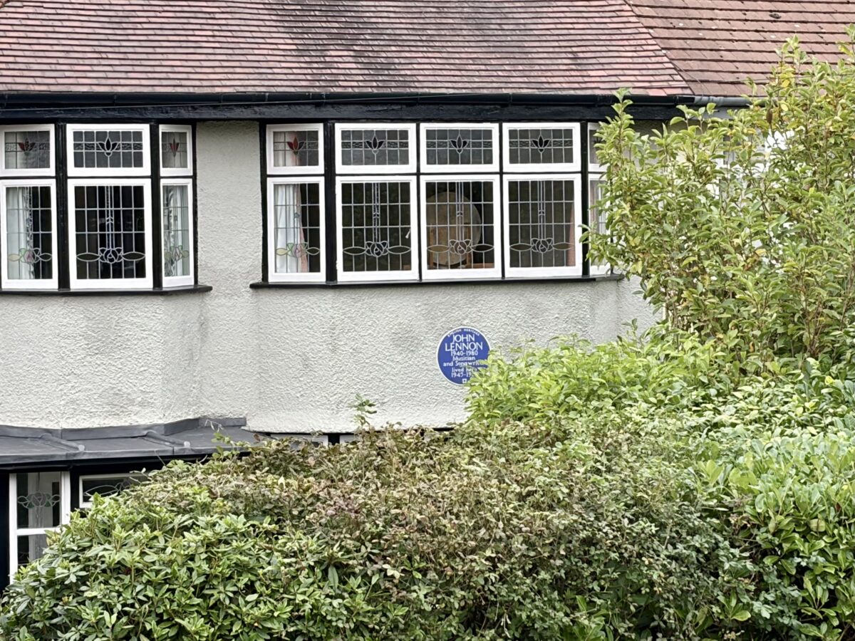 Historical Marker on John Lennon's Childhood Home