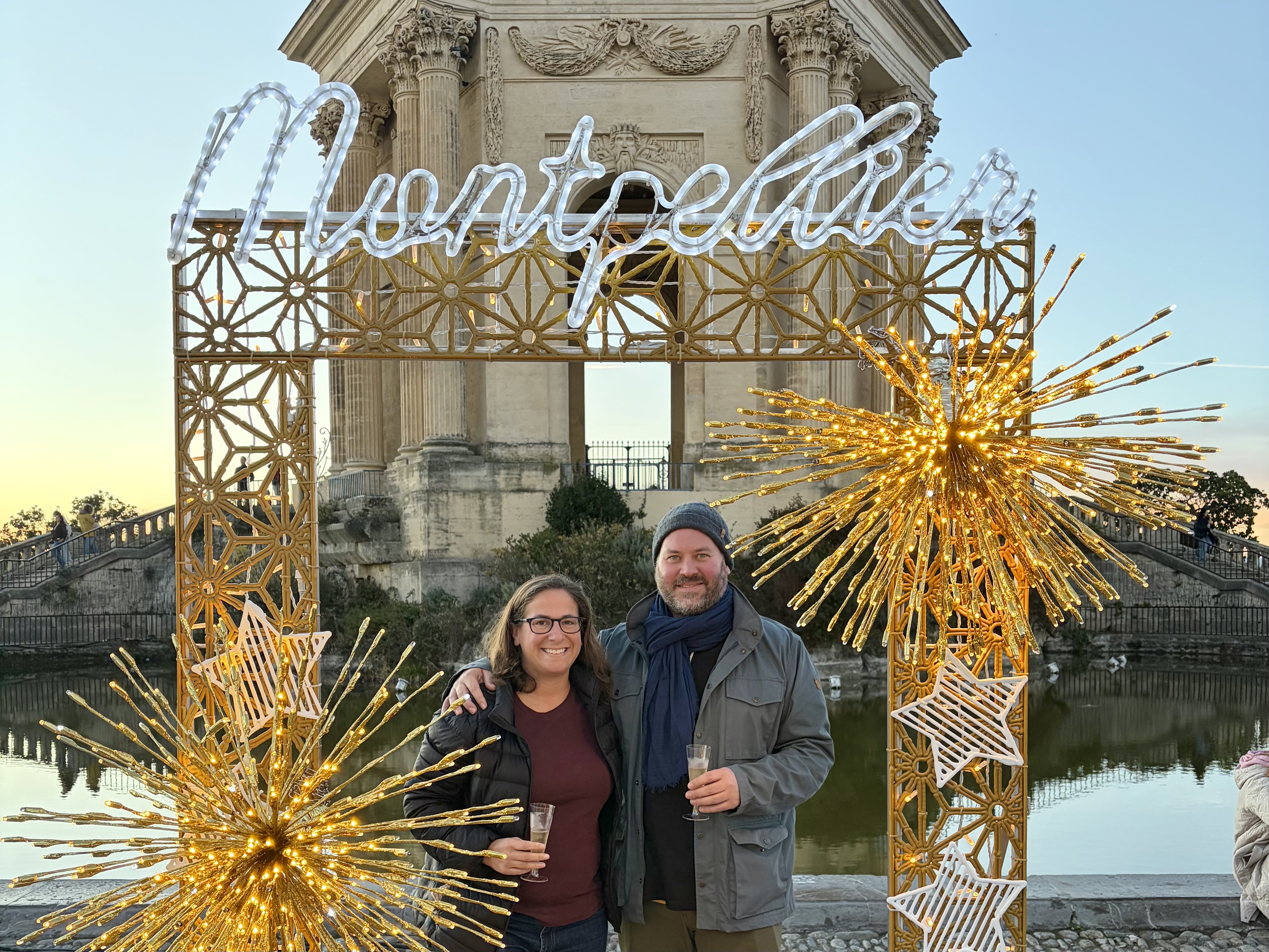 Julie and Nik at the Montpellier Christmas Market
