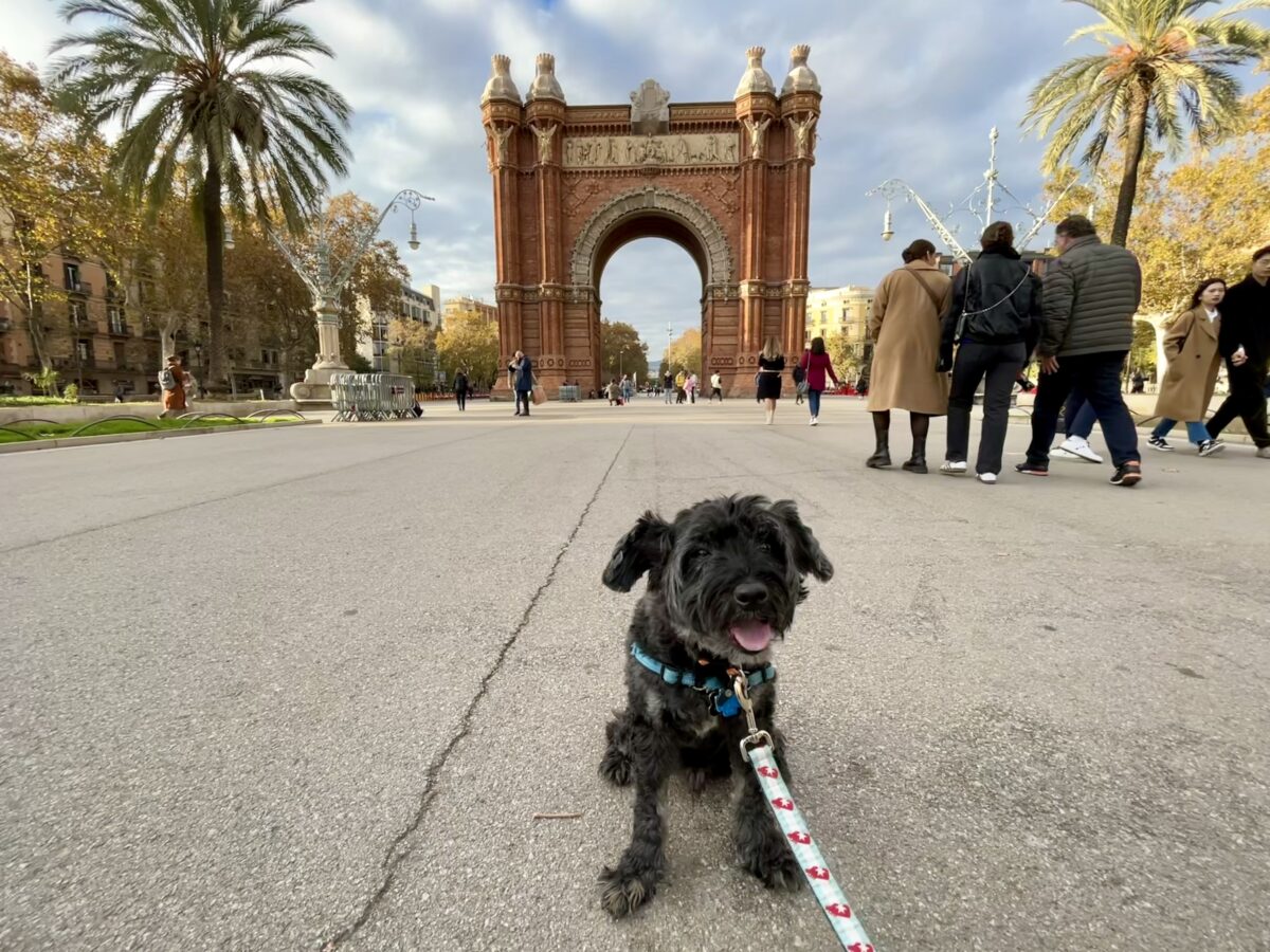 Koval at Barcelona's Arc de Triomf, Dec. 2022
