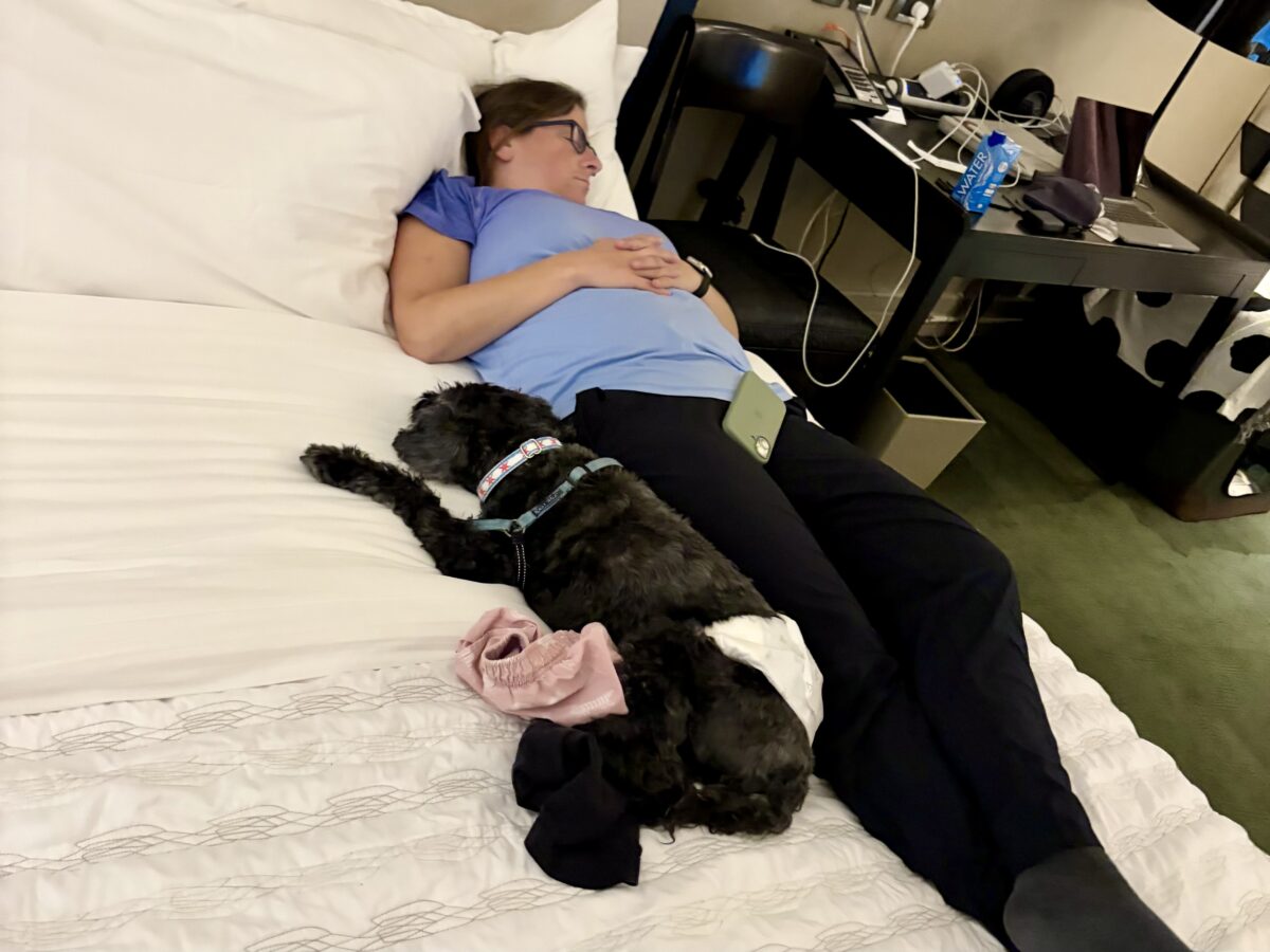 Koval amd Julie Sound Asleep