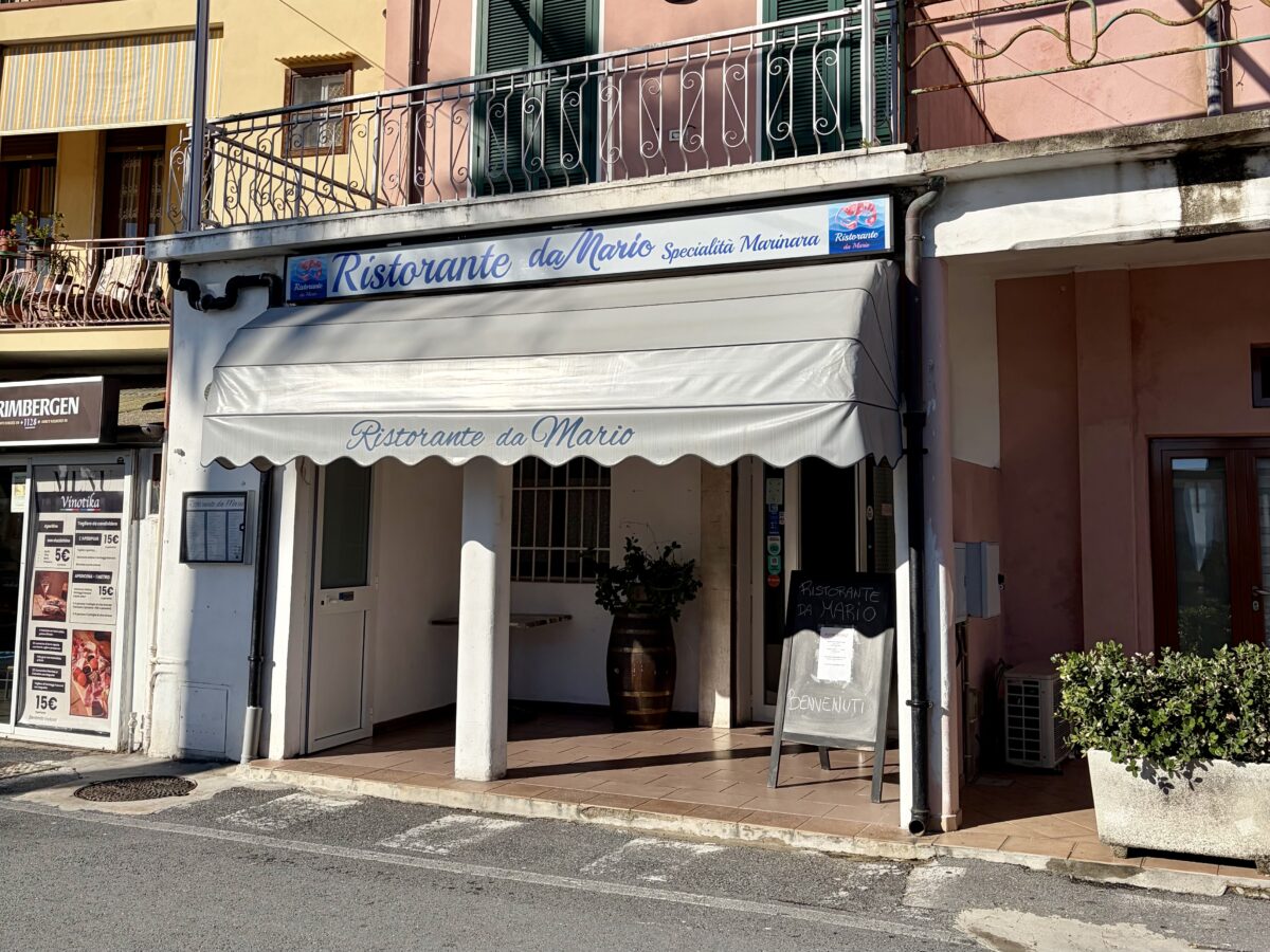 Ristorante da Mario, Riva Ligure