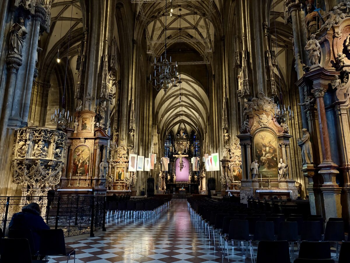 Inside Stephansdom Cathedral