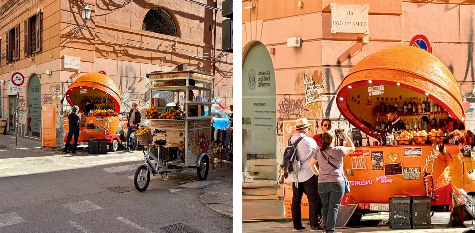 Beverage Carts on Via Maqueda