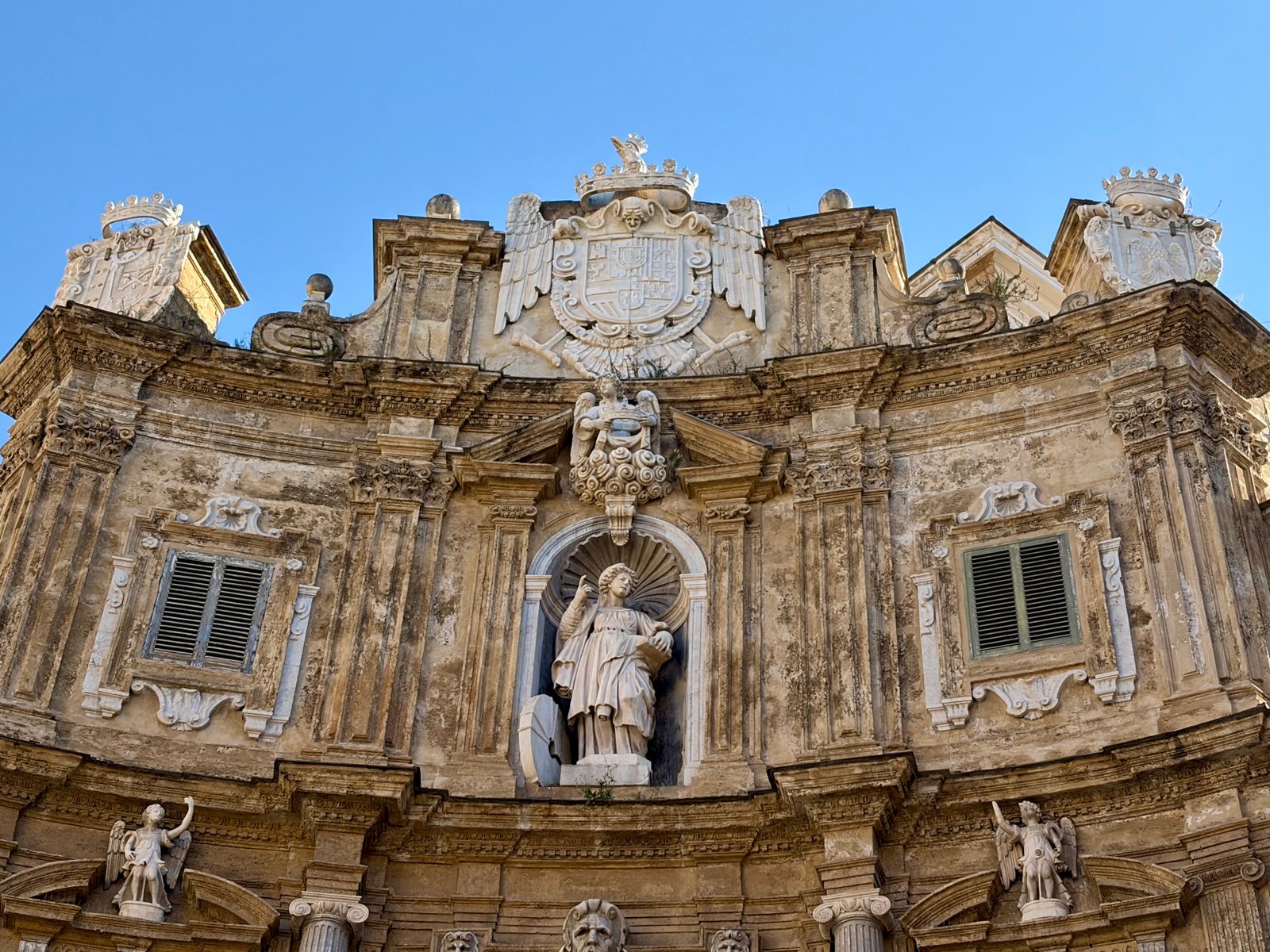 Close-up of the Detail on one of the Buildings