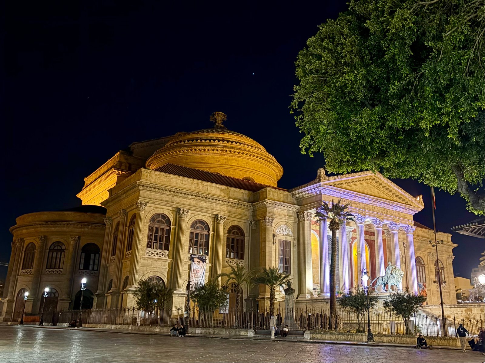 Teatro Massimo at Night